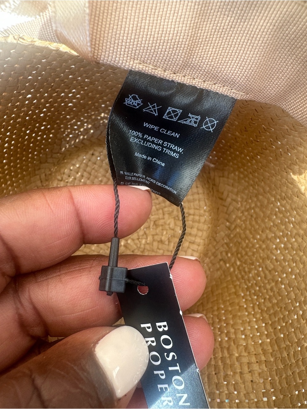 Boston Proper Pearl Raffia Hat - Picture 6 of 7